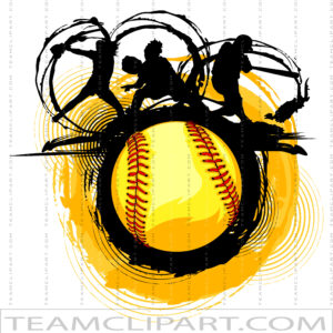 Vector Softball Design