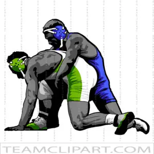 Vector Wrestling Silhouette