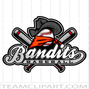 Bandits Baseball Team Logo
