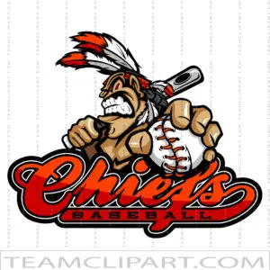 Chief Baseball Clipart