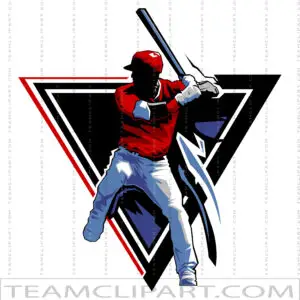 Baseball Hitter Clip Art