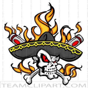 Baseball Sombrero Clipart