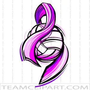 Volleyball Pink Logo