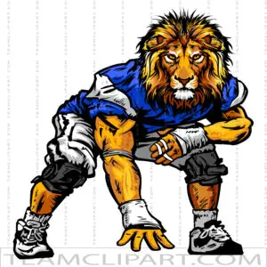 Lion Football Mascot