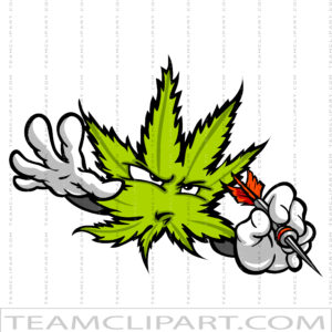Marijuana Darts Clipart