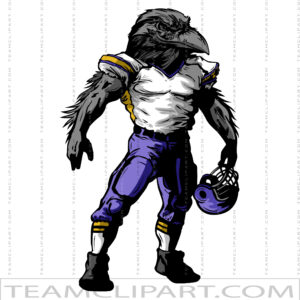 Raven Football Mascot