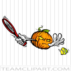 Halloween Tennis Cartoon