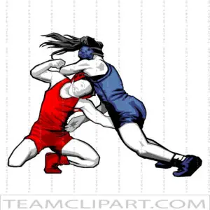 Clip Art Female Wrestling