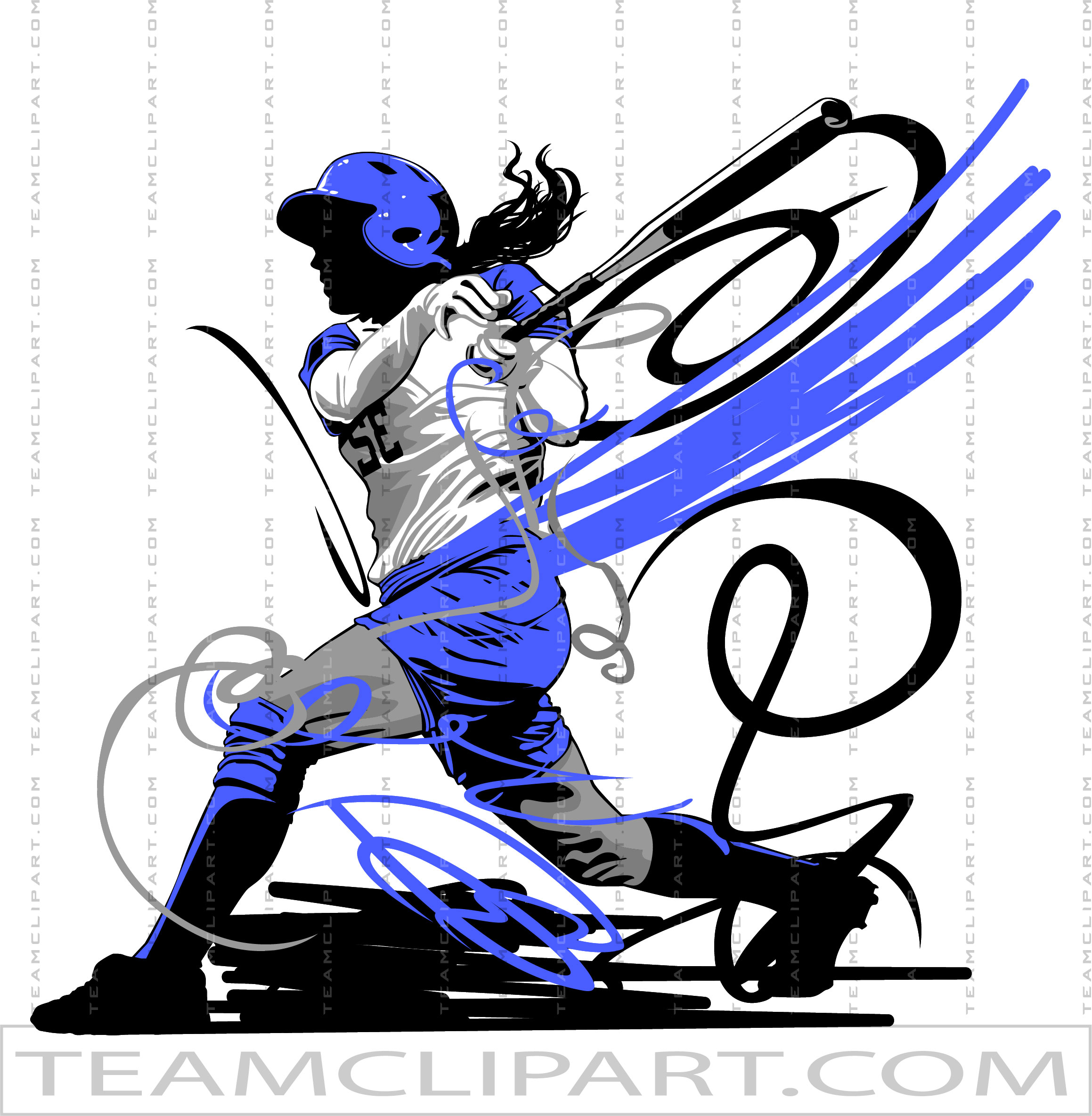 Softball Silhouette | Quality Clipart Images | AI JPG EPS PNG