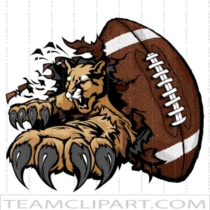 Cougars Football Vector Image